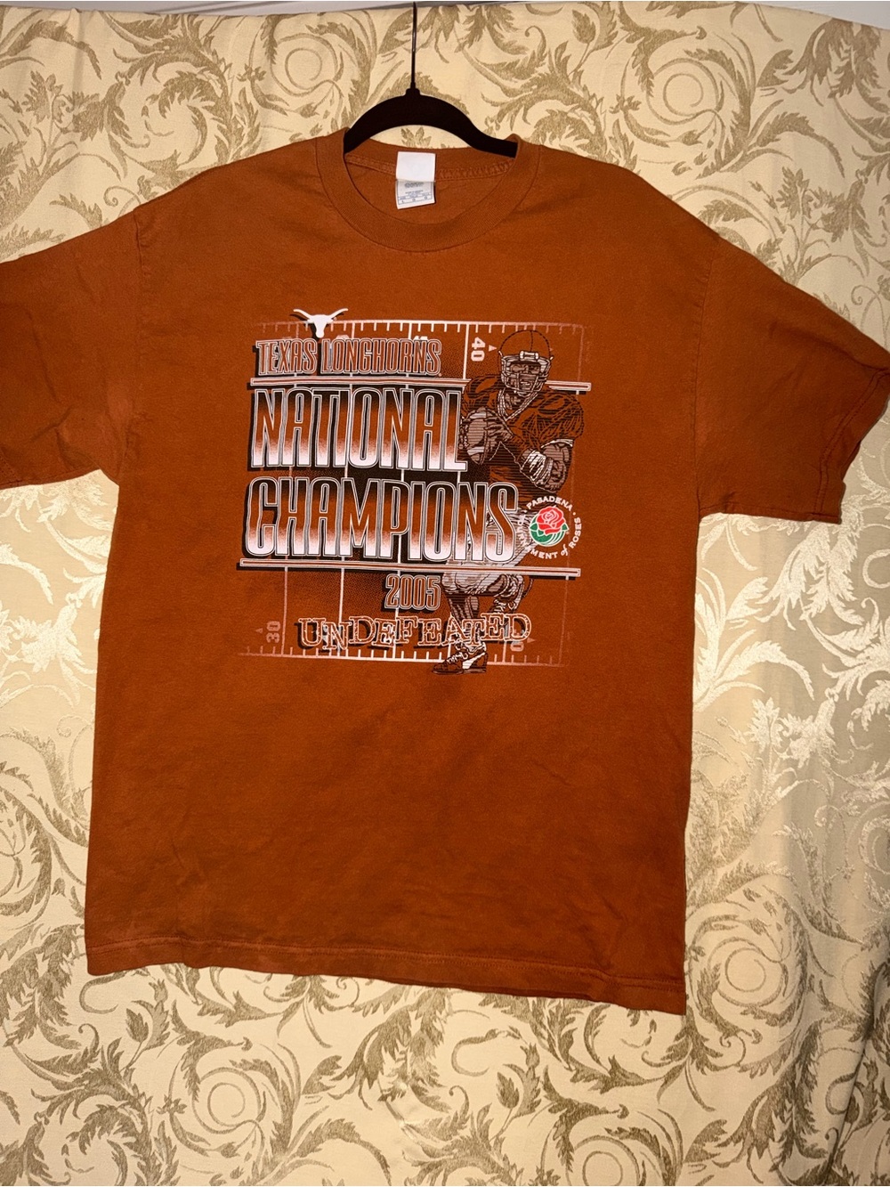 Texas Longhorns Orange National Champions 2005 Short Sleeve Tee